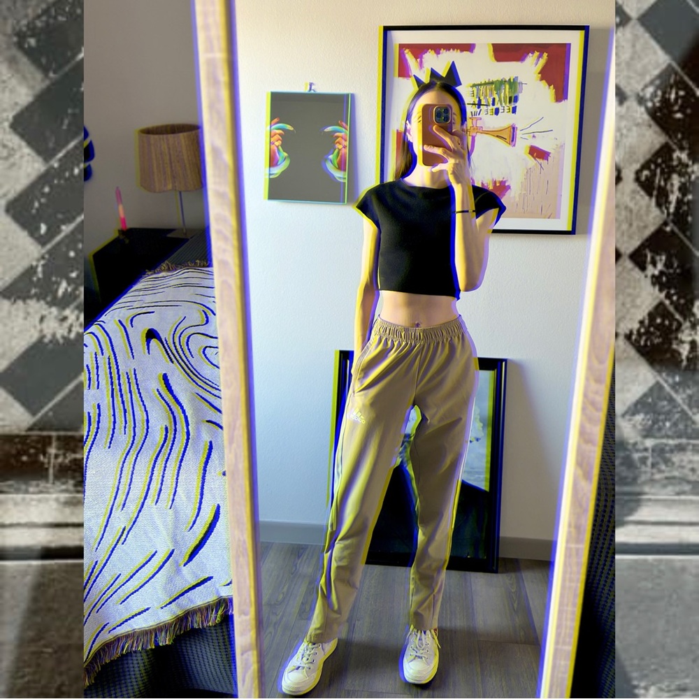 Zara knit black crop top